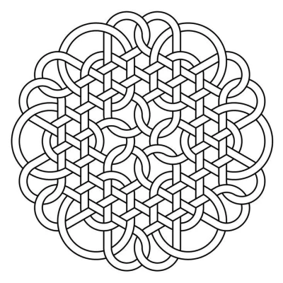 Đế lót ly Hoa văn Celtic Mandala 41