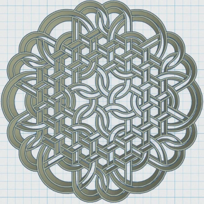 Đế lót ly Hoa văn Celtic Mandala 41