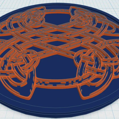 Đế Lót Ly Mandala Celtic 43