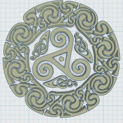 Lót ly Celtic Mandala 40
