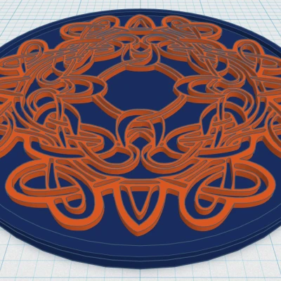 Lót Ly Mandala Celtic 38