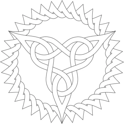 Celtic Mandala Coaster 36