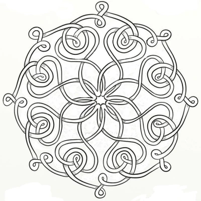 Đế lót ly Hoa văn Celtic Mandala 35