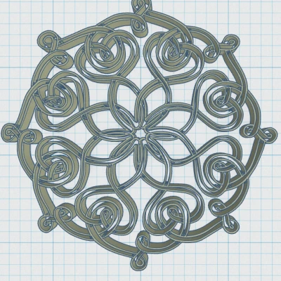 Đế lót ly Hoa văn Celtic Mandala 35