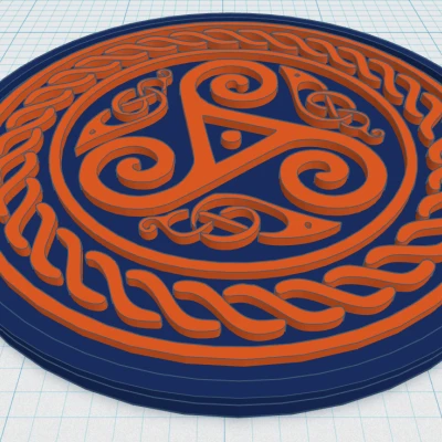 Đế lót ly Mandala Celtic 34