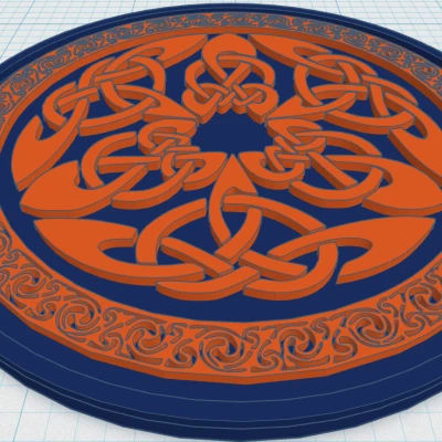 Đế Lót Ly Mandala Celtic 33