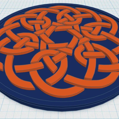 Tấm lót ly Celtic Mandala 32