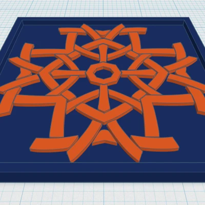 Đế lót ly Hoa văn Celtic Mandala 30