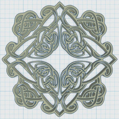 Khay Lót Ly Mandala Celtic 26