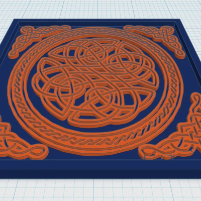 Đế Lót Cốc Hoa Văn Celtic Mandala 24