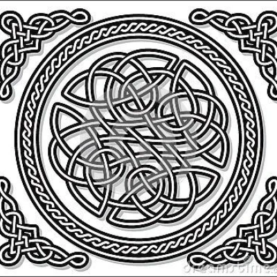 Đế Lót Cốc Hoa Văn Celtic Mandala 24