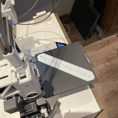 Giá Treo Tường FritzBox 7490 / 7590 "Không Khoan" Tấm Lắp Ráp 180x180