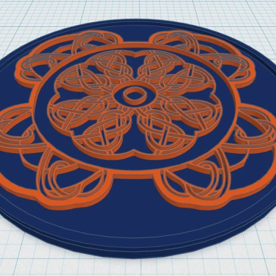 Đế lót ly Celtic Mandala 18