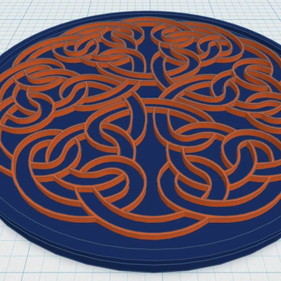 Đế Lót Ly Mandala Celtic 13