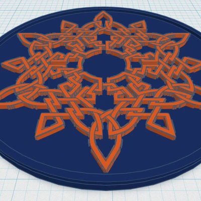 Celtic Mandala Coaster 14