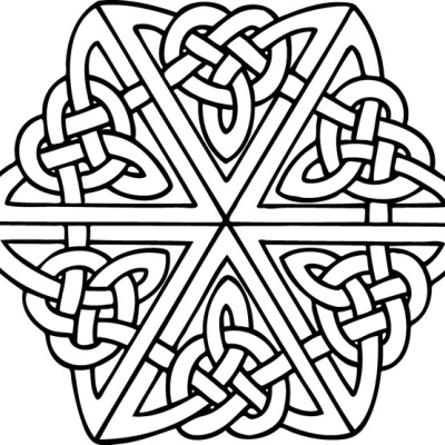 Đế Lót Ly Mandala Celtic 12