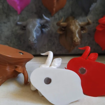 Đầu Bò Gắn Nam Châm