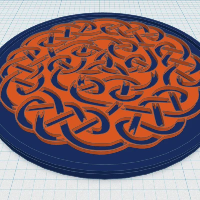 Đế Lót Ly Mandala Celtic 7