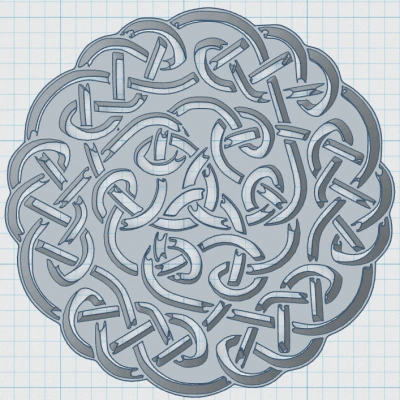 Đế Lót Ly Mandala Celtic 7