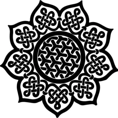 Đế Lót Ly Mandala Celtic 8