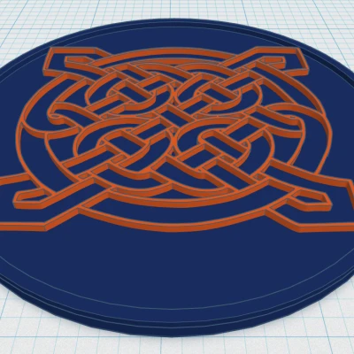 Đế Lót Ly Hoa Văn Mandala Celtic 4