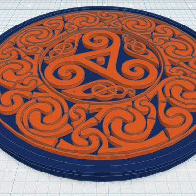 Đế Lót Ly Hoa Văn Celtic Mandala Số 5