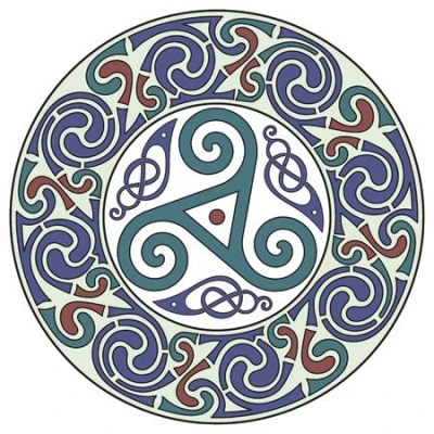 Đế Lót Ly Hoa Văn Celtic Mandala Số 5