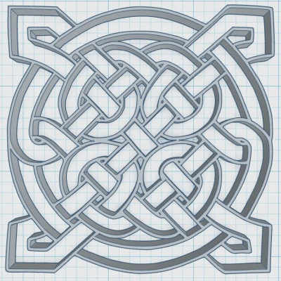 Đế Lót Ly Hoa Văn Mandala Celtic 4