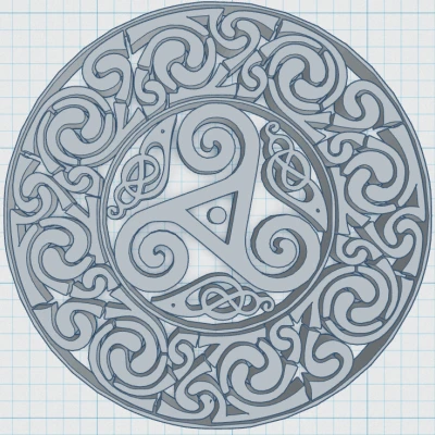 Đế Lót Ly Hoa Văn Celtic Mandala Số 5