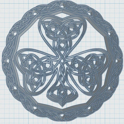 Mặt Đế Ly Hoa Văn Celtic 6