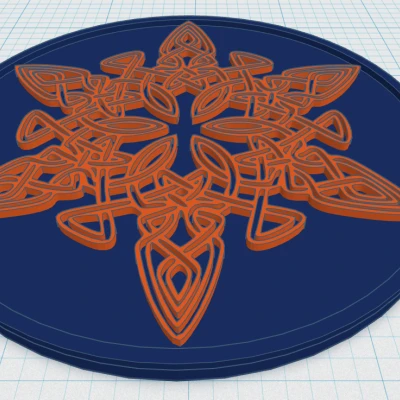 Miếng Lót Ly Mandala Celtic 3