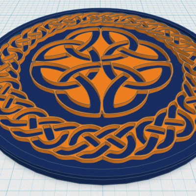 Đế Lót Ly Mandala Celtic 2