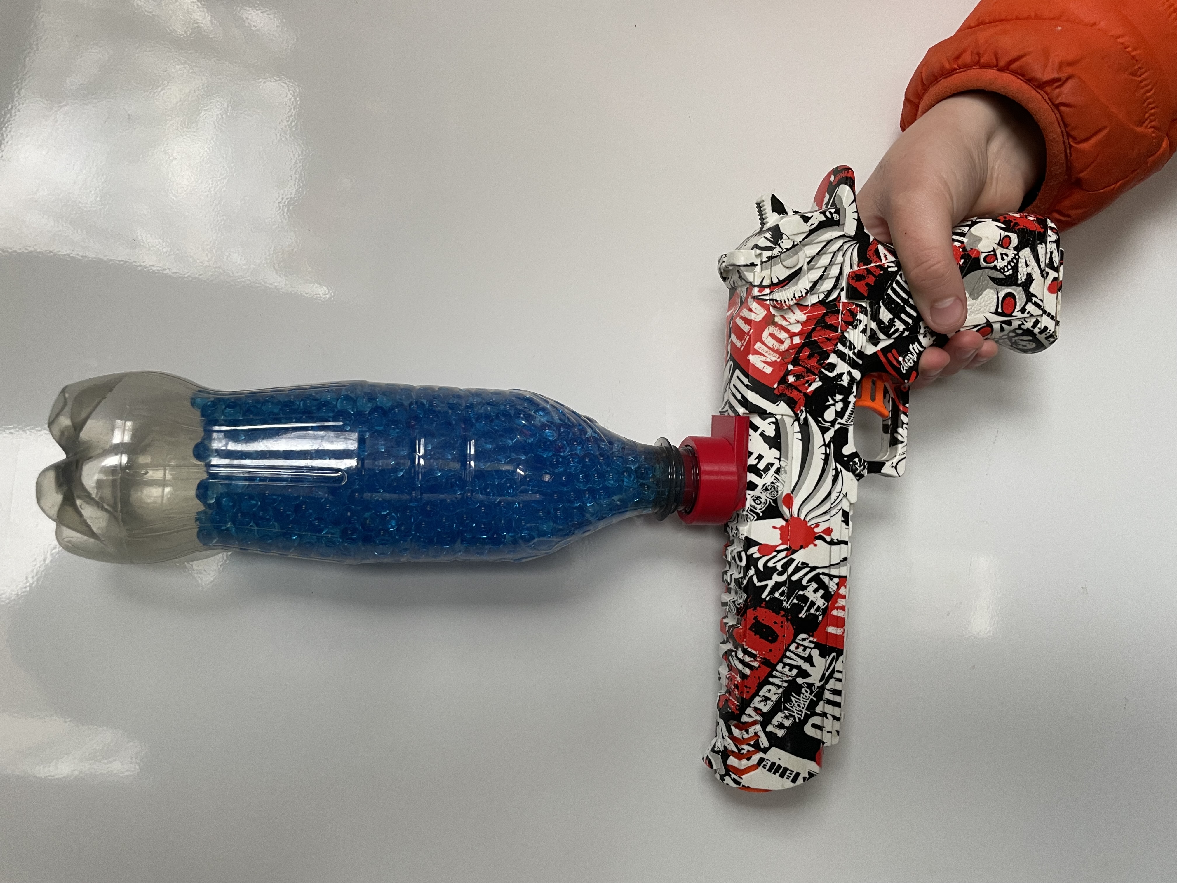 Ray Gắn Chai Nước Ngọt Làm Băng Đạn Gel Blaster