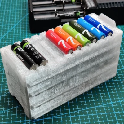 Hộp Đựng Pin AA/AAA Có Thể Xếp Chồng
