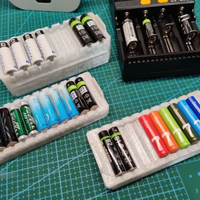 Hộp Đựng Pin AA/AAA Có Thể Xếp Chồng