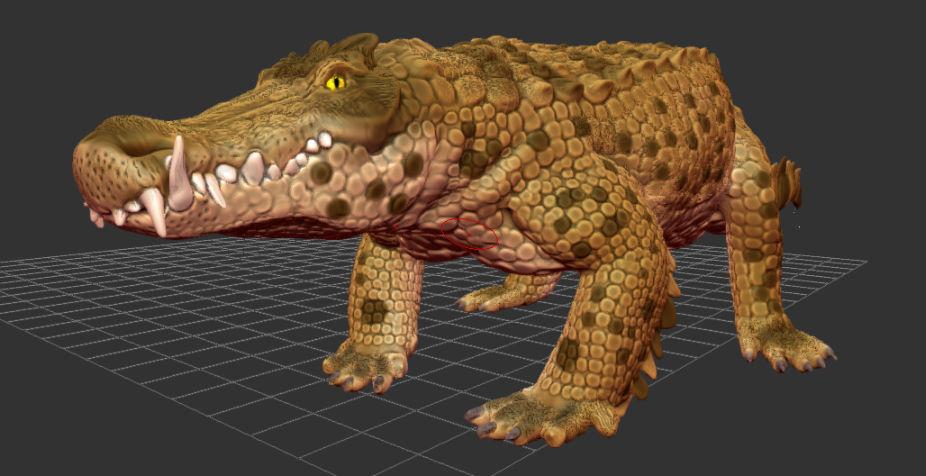 Mô hình Kaprosuchus - Cá sấu giống lợn