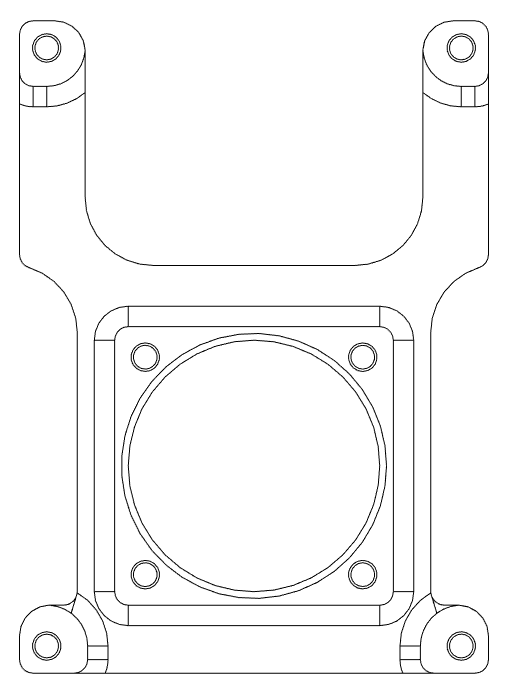 Giá Đỡ Quạt Mặt Trước Vỏ Case Fractal Ridge - 40mm và 60mm