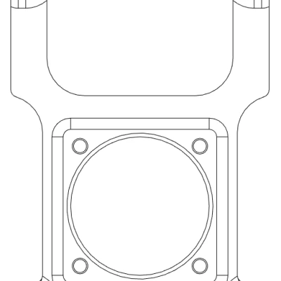 Giá Đỡ Quạt Mặt Trước Vỏ Case Fractal Ridge - 40mm và 60mm