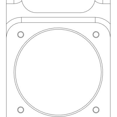 Giá Đỡ Quạt Mặt Trước Vỏ Case Fractal Ridge - 40mm và 60mm