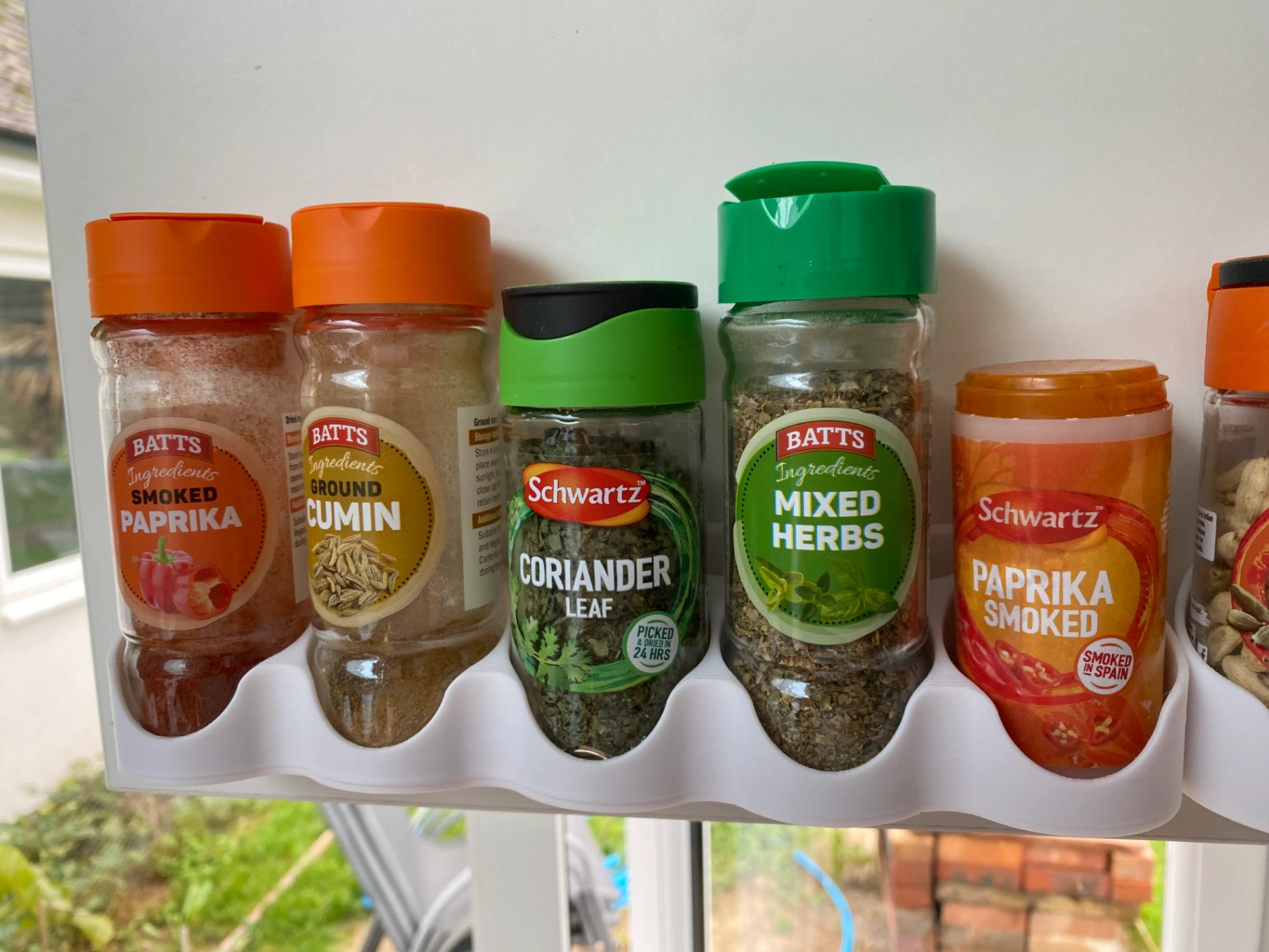 Kệ đựng gia vị treo cửa/tường (không cần vít)