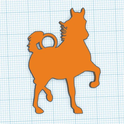 Móc Khóa Ngựa Ả Rập Dễ Thương