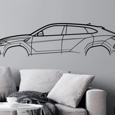 Trang trí tường hình bóng Lamborghini Urus