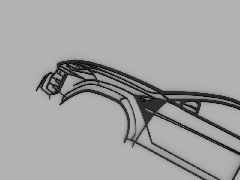 Trang trí tường hình bóng Lamborghini Urus