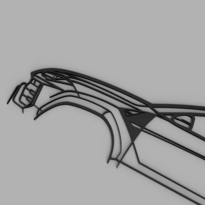 Trang trí tường hình bóng Lamborghini Urus