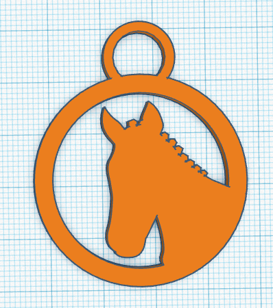 Chuỗi khóa đầu ngựa dễ thương