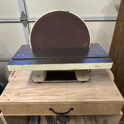 Cổng hút bụi cho máy chà nhám đĩa Shop Fox 12 inch