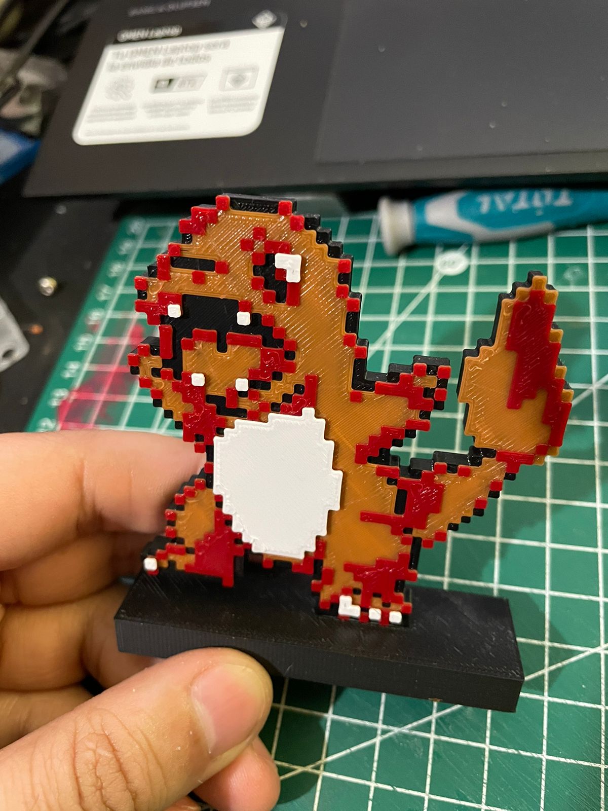 Fire Geeko 8bit Retro Không Phải Charmander