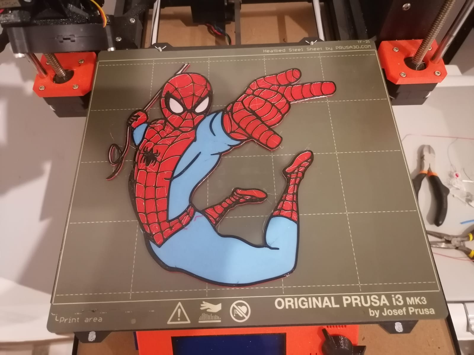 Spider Man In Màu - Tranh Dán Tường