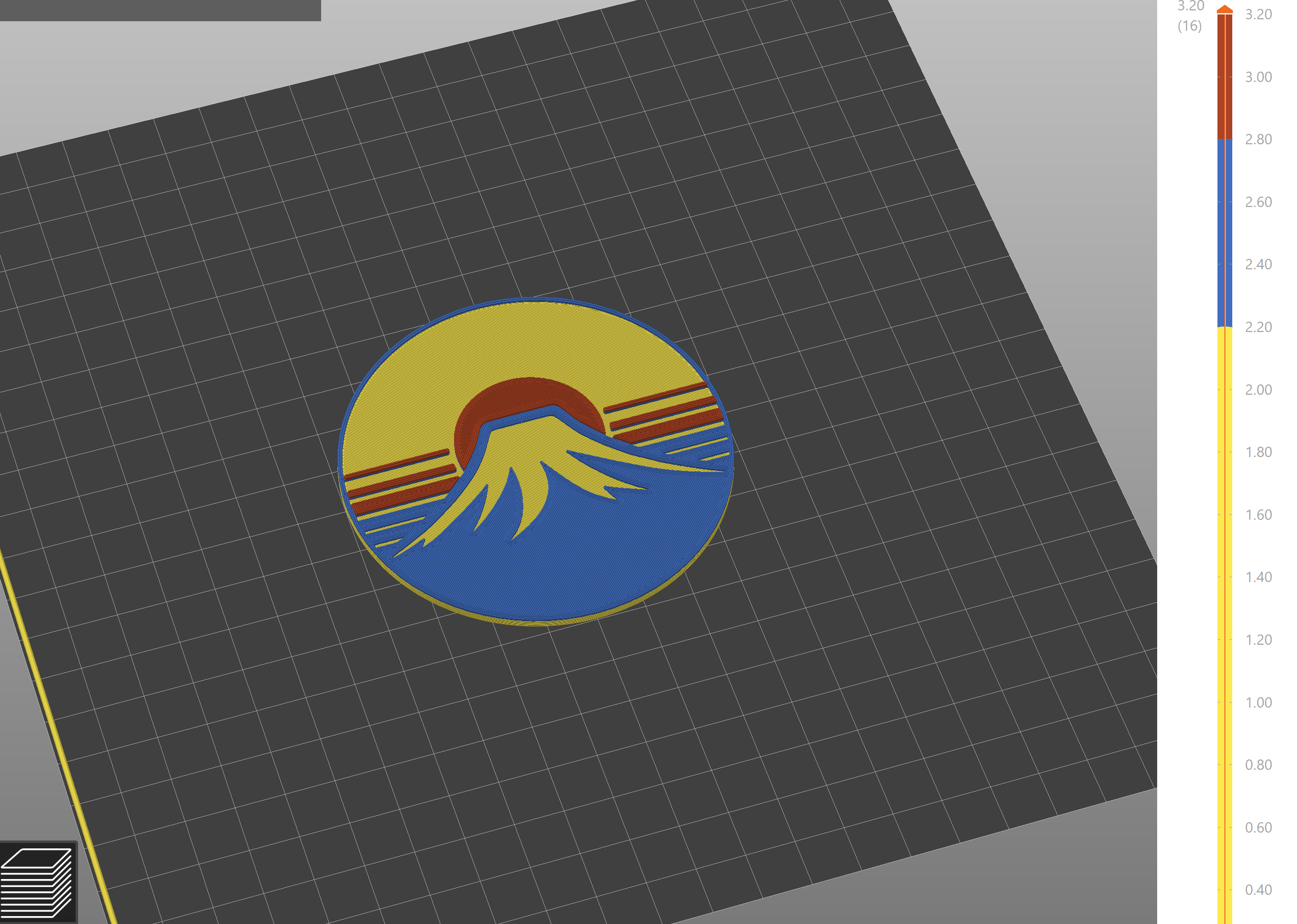 Tấm Lót Bàn Hoàng Hôn Nhật Bản Có Núi Phú Sĩ