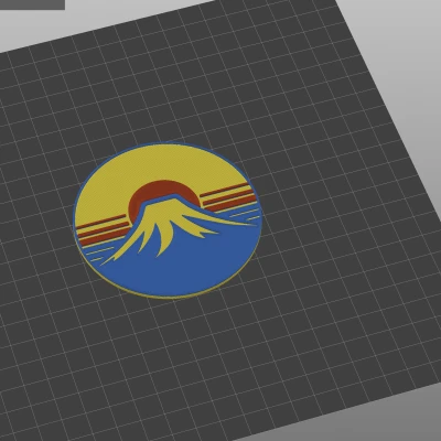 Tấm Lót Bàn Hoàng Hôn Nhật Bản Có Núi Phú Sĩ